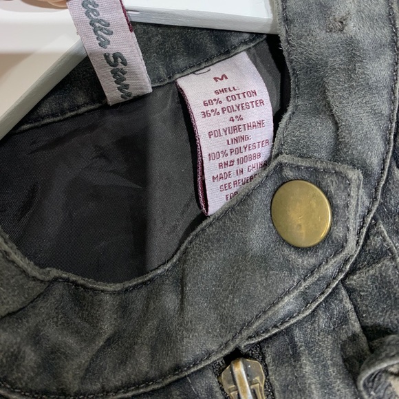 STELLA STAR Ruffled Faux Leather Moto Jacket - Picture 8 of 8